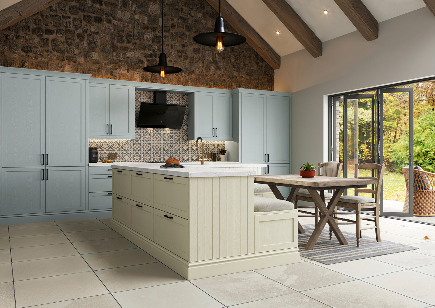 Newmarket Fjord Painted Timber Slim Frame Shaker Kitchen Doors & Drawer Fronts