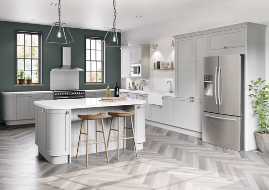 Newmarket Light Grey Painted Timber Slim Frame Shaker Kitchen Doors & Drawer Fronts