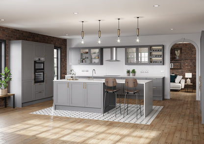 Newmarket Dust Grey Painted Timber Slim Frame Shaker Kitchen Doors & Drawer Fronts