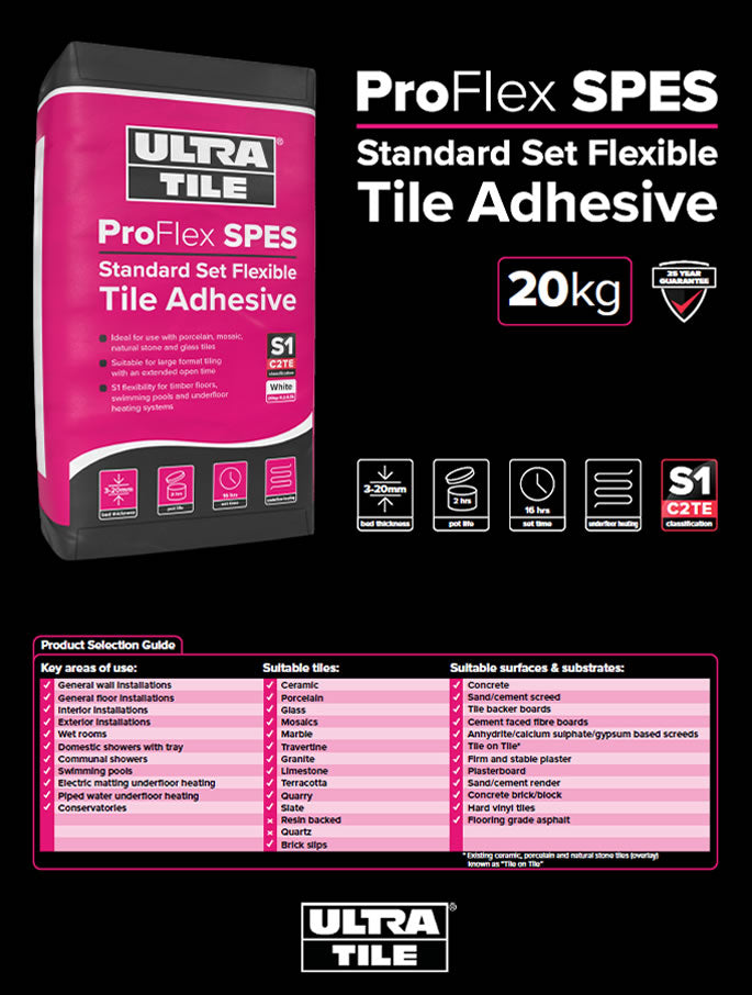 Flexible Standard Set Grey Tile Adhesive