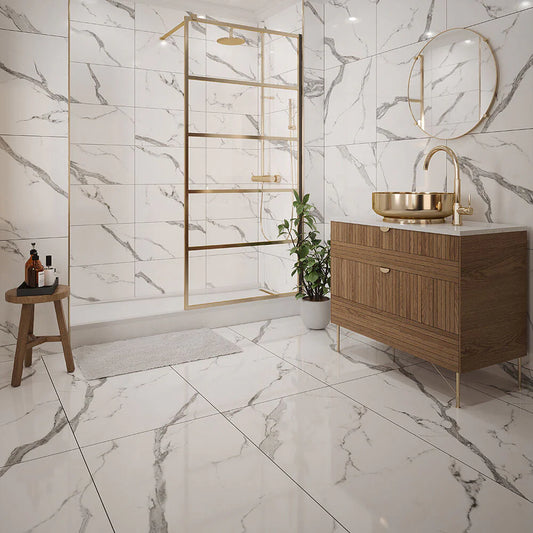 Hera Marble Glazed Porcelain Wall & Floor Tile