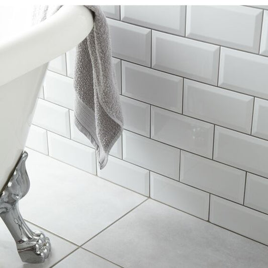 White Gloss Metro Tiles