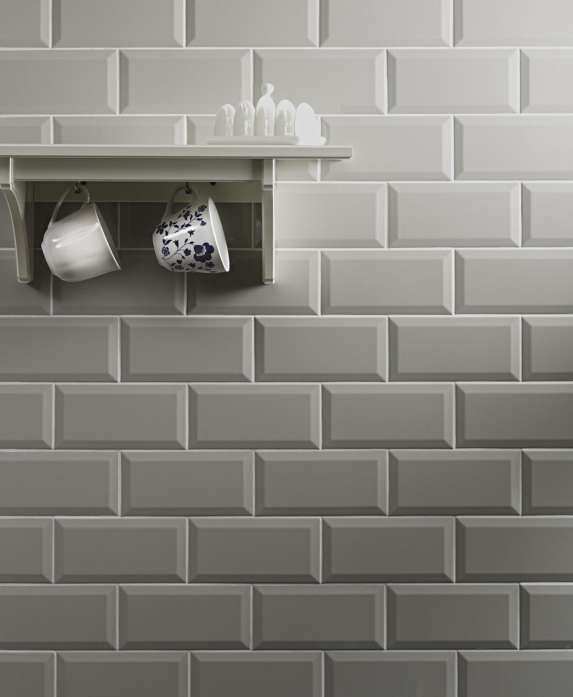 Light Grey Gloss Metro Wall Tile