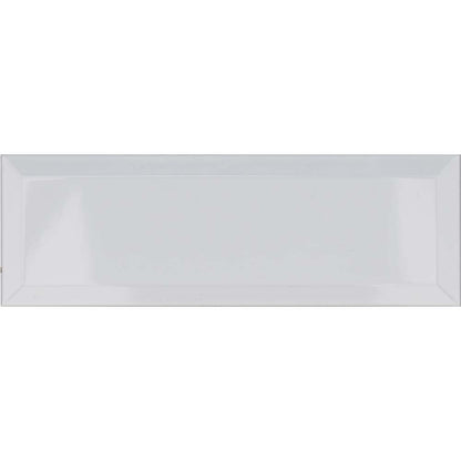 30cm x 10cm white gloss metro tile