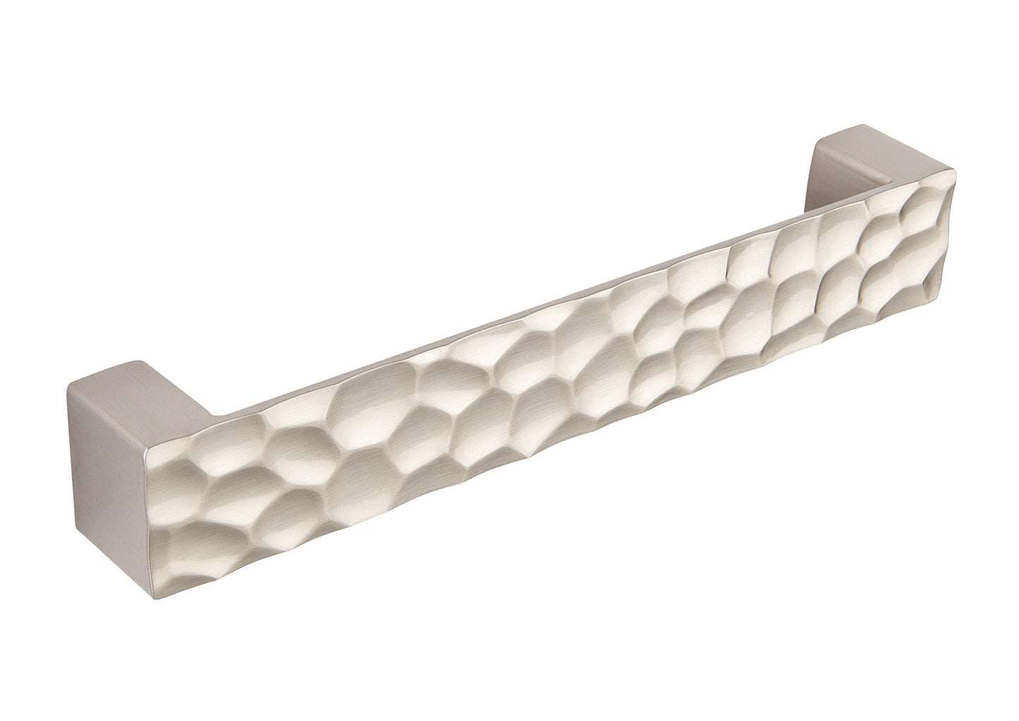 Honeycomb effect square bar handle brushed steel