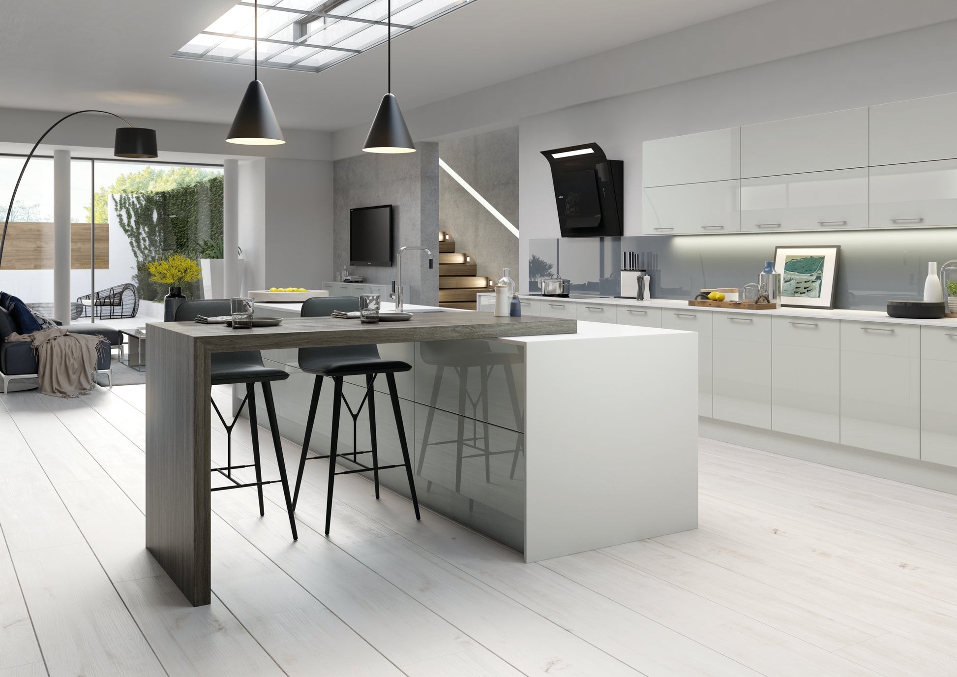 Vivo High Gloss Grey Replacement Kitchen Doors