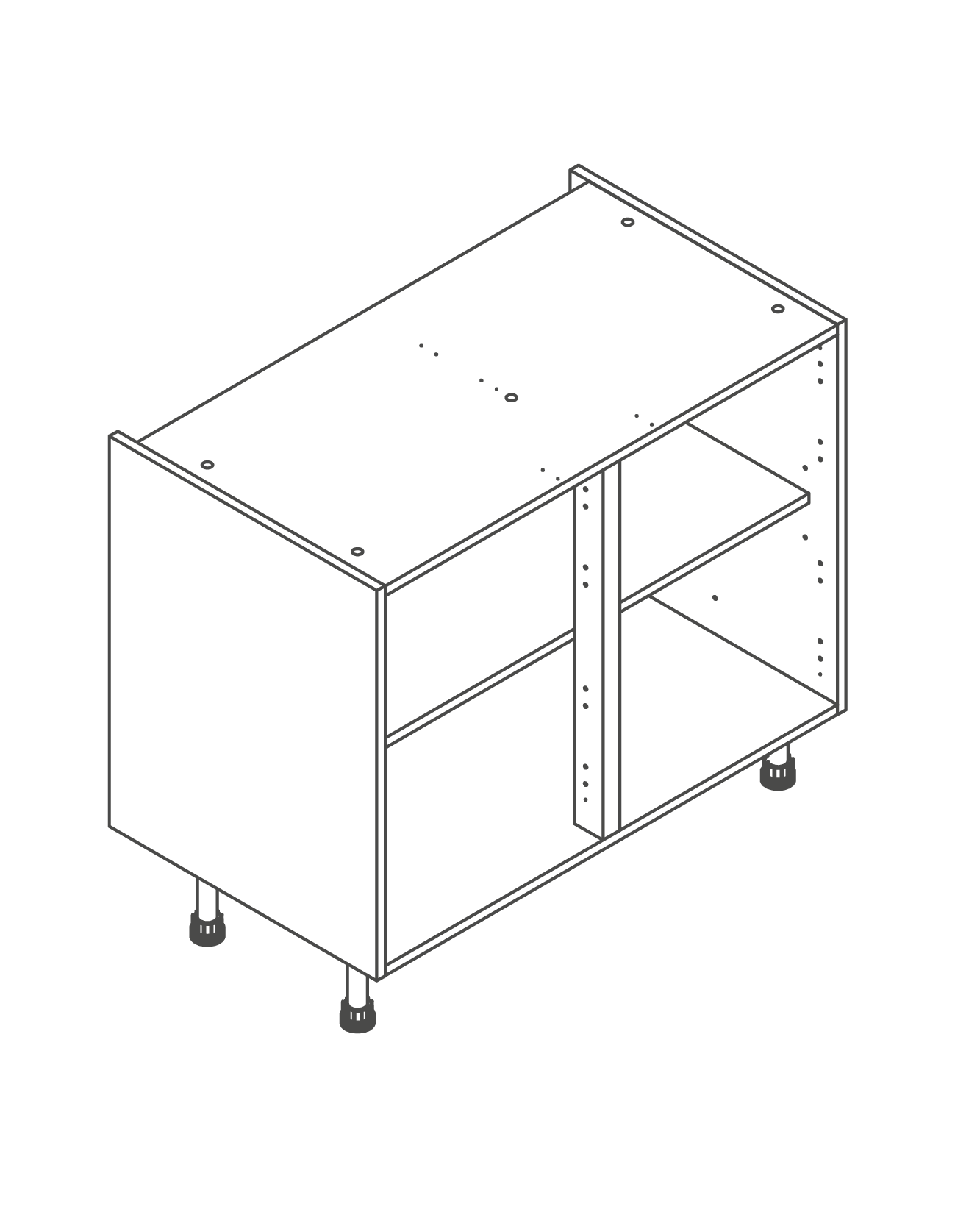 1000mm Kitchen Base Unit