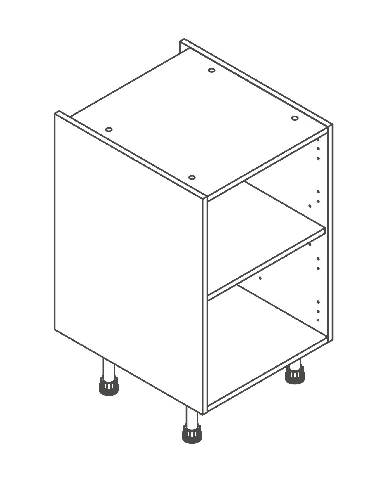 500mm Kitchen Base Unit