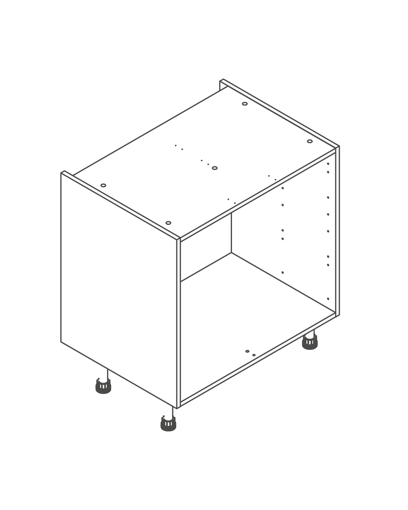 800mm Kitchen Drawer Base Unit