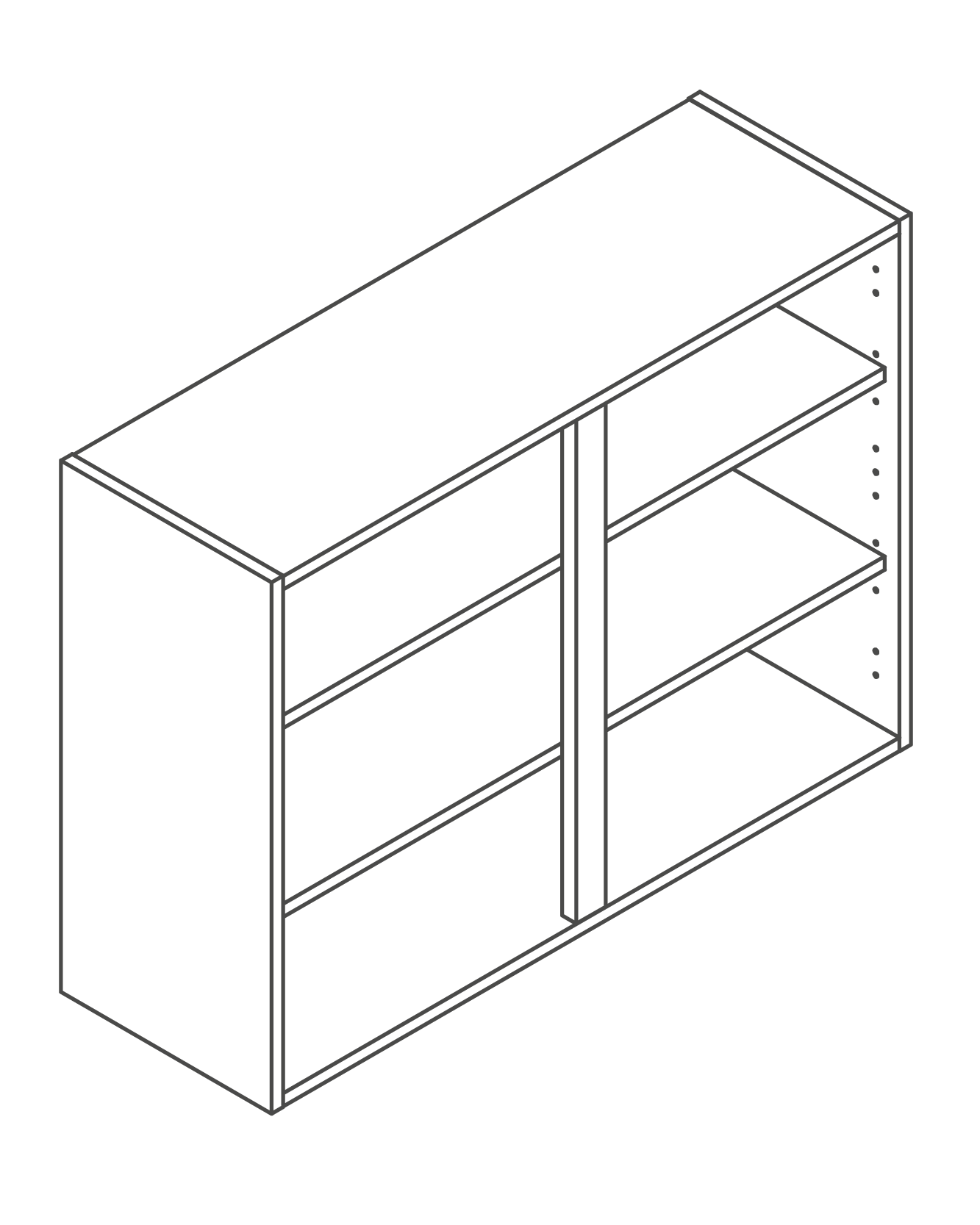 1000mm Kitchen Wall Unit