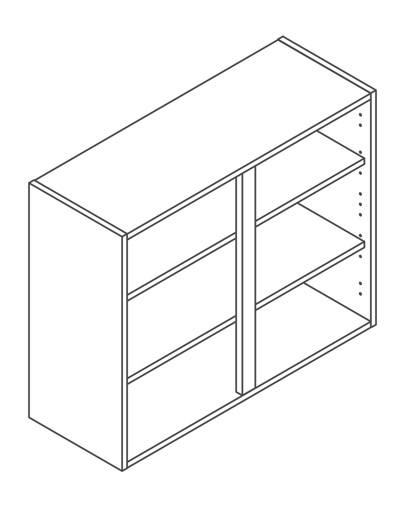 900mm Kitchen Wall Unit